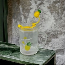 Ananas Tasarımlı Kupa Bardak Şeffaf