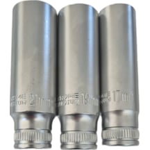 Rico 1/2 17-19-21mm Uzun Derin Lokma Cr-v Çelik 3 Parça