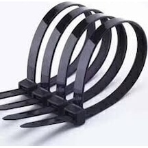Uv Tork Kablo Bağı Cırt Kelepçe 4,8 Mmx300 Mm Siyah 100 'lü Paket