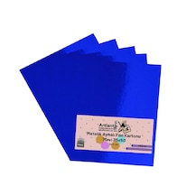 Mavi 35x50 Metalik Aynalı Fon Kartonu 5 Adet 1 Paket Artlantis Aynalı Metalik Fon Kartonu