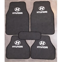 Hyundai Elantra Logolu Füme Halı Paspas Çift Kat