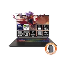 MSI Vector 16 Hx Aı A2xwhg-091xtr-a72 Ultra 7-255HX 96 GB 1 TB SSD RTX5070tı 12 GB W11P Dizüstü Bilgisayar