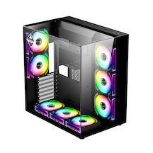 Zoko Queen Siyah 8x12cm Kumandalı Argb Infinity Fanlı Akvaryum...