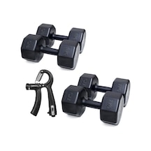 Ps Spor 2 Set Dambıl 7 Kg X 2 Adet- 10 Kg X 2 Adet + Ayarlanabilir Sayaçlı El Yayı