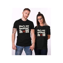 Tshirthane Sevgili Kombinleri Better Other Half Tshirt Kombini Beyaz