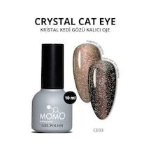 Momo Professional Kristal Kedi Gözü Kalıcı Oje Ce03 Yarı Şeffaf Bronz 10 Ml