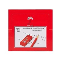 Yüksek Silme Performanslı Kırmızı Silgi - 20'li Paket, Dayanıklı