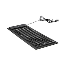 Carrier 85 Tuş Katlanabilir Esnek Rulo Usb Kablolu Silikon