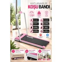 Walke W-fit Pink Bluetoothlu Uygulamalı Uzaktan Kumandalı Koşu Bandı Yürüyüş Bandı Pembe