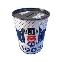 Beşiktaş Metal Kumbara Orta Boy 1 Adet Bjk Kumbara Taraftar Kumbara Kara Kartal 12x9 cm
