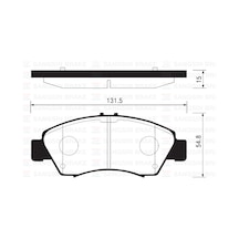 Ön Fren Balata Küçük Tip Honda Cıvıc 1.6l D16 Sı Enjeksiyonlu 92-95 1.4l D14a Euro 96-00 / Jazz 1.4l L13a Gd 02-08 45022sr3g01-45022saae51-45022saag00