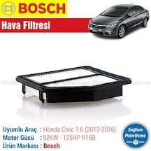 Honda Civic 1.6 Fb7 Bosch Hava Filtresi 2013-2016