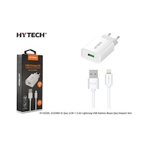 Hytech Hy-xe26l 2100ma Ev Şarj 11w + 2,4a Lightning Usb Kablolu Beyaz Şarj Adaptör Seti