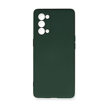 Oppo Reno 5 Pro Kılıf Nano İçi Kadife Silikon - Koyu Yeşil 0.2M-Çok Renkli