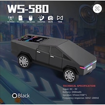 Wster Ws-580 Music Car Speaker Cybertruck, Led