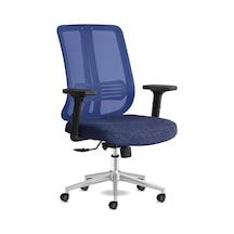 Spark Ofis Sandalyesi Ergonomik Sırt Destekli Çalışma Koltuğu Başlıksız File Sırt Lacivert Diğer