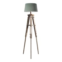 Piega Tripod Lambader Abajur Avize Aydınlatma Ahşap Fosil Eskitme Diğer