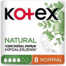 Kotex Natural Ultra Hijyenik Normal Ped 8'li Ped Kotex Natural Ultra Hijyenik Normal Ped 8'li Ped