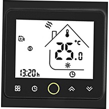 Padalink Siyah Akıllı Su Isıtma Termostatı - Ev Sıcaklığı Kontrol Cihazı
