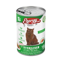 Energy Yaş Kedi Maması 400 Gr Somonlu Kısırlaştırılmış 24'li Paket