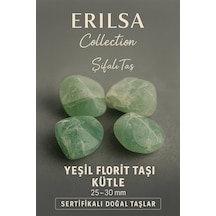 Sertifikalı Yeşil Florit Taşı Kütle 25 30 Mm Denge Ve Şifa Taşı