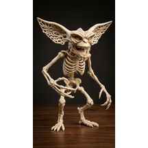 Tam Boyutlu Gremlin İskelet Figürü Gotik & Fantastik Dekoratif Heykel