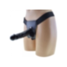 Hızlı Express 17 Cm Zenci Realistik Strapon Belden Bağlamalı Dildo Penis