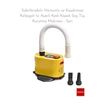 Pakeway Isı Ayarlı Kedi Köpek Saç Tüy Kurutma Makinesi - Sarı