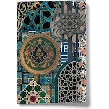 Sanat Serisi 2 Geometrik Desenler A6 Çizgili Mini Defter Not Defteri Çok Renkli