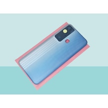 Tkgz - Tecno Pova Neo Full Kasa Arka Kapak Batarya Kapağı - Mavi Çok Renkli