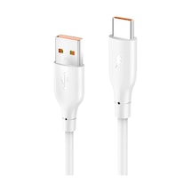 Konfulon - 3 - Dc65 Usb To Type-c 1m 3.0a Hızlı Şarj Kablo - Spt-gld - - Beyaz