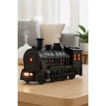 Dekoratif Tren Tasarımlı Buhar Makinesi Led Işıklı Sessiz Nemlendirici & Difüzör Siyah - 784005232