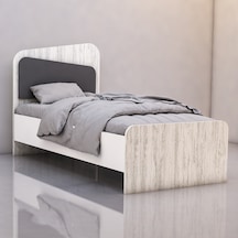 Safir 90x190 Tek Kişilik Karyola - Antik Beyaz Diğer