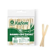 Bambu Cips Çatalı 9 Cm 100 Adet