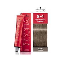 Igora Royal Doğal Tonlar 8-1 Açık Kumral Sandre Saç Boyası 60ml