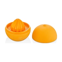 Narenciye Sıkacağı Saklama Kabı Qlux Portakal Şeklinde Narenciye Limon Sıkacağı L-00897 Plastik Turu Diğer