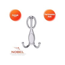 Arya Portmanto Askısı, Metal Vestiyer Askısı, 72 Gr, Dolap Ve Duvar Askılığı, Krom Vidalı
