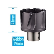 3Keego 27 x 25 mm TİAIN TCT Manyetik Ray ve Hardox Delme Ucu HCR 25T