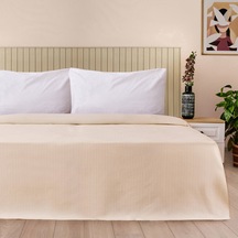 Soft Sable Çift Kişilik Pike - Bej - 200x220 Cm Renkli