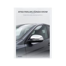 Ford Fusion 2006-2012 Uyumlu Krom Ayna Kapağı 2 Parça Paslanmaz Çelik