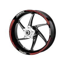 Deeb Honda Cbr125 Jant Şeridi Reflektif Kırmızı Beyaz Model S