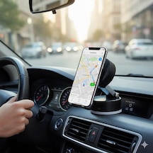 Manyetik Araç Telefon Tutucu, 360 Derece Dönebilen, Göğüs Paneli Montajı, Evrensel Uyumlu 2 Mixed
