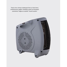 Fanlı Elektrikli Isıtıcı Termostatlı Güvenli Yanmaz Plastik Gövde - Lisinya