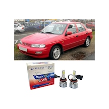 Kia Sephia Led Xenon Uzun + Kısa Far Ampulü H4 Duo Yeni Seri Beyaz 1992-2004