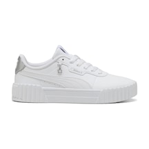 Puma Carina 3.0 Charm Jr Beyaz Unisex Sneaker Beyaz-gumus