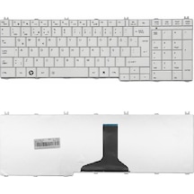 Toshiba Uyumlu Satellite L670-1dn, L670-1dw, L670-1ed, L670-1ee Klavye Beyaz Tuş Takımı Tuş Seti Türkçe