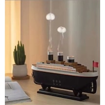 Titanic Gemi Hava Nemlendirici Işıklı Fonksiyonlu Buhar Makinesi Kumandalı Çok Renkli