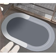 Oval Süper Emıcı Banyo Paspası Çok Renkli