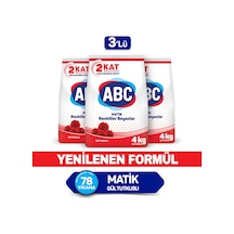 ABC Matik Gül Tutkusu Toz Çamaşır Deterjanı 40 Yıkama 3 x 4 KG