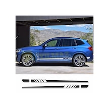 Bmw Yan Etek Şerit Oto Sticker Araba Yapıştırma Çıkartma 1 Çift